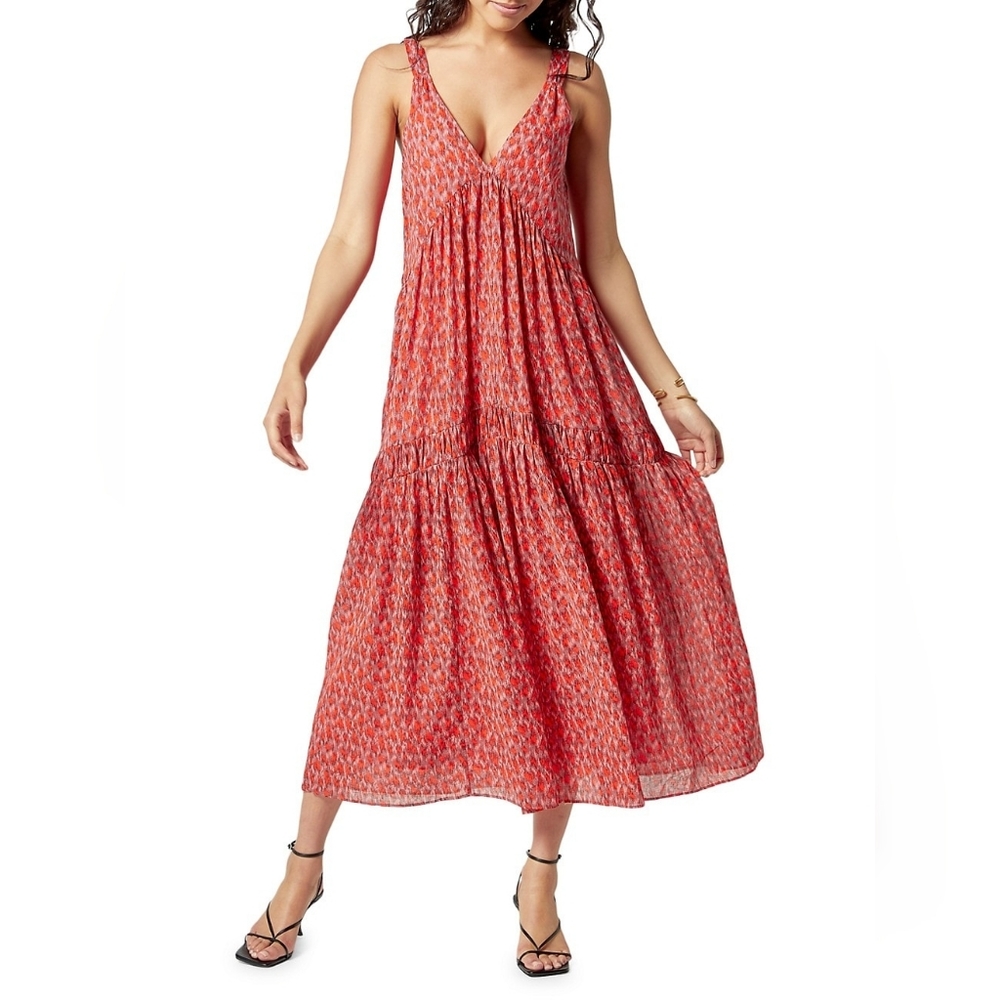 Joie Bondi Tiered Sleeveless Dress Medium